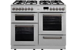 Bush BCY100DFW Dual Fuel Range Cooker- White/Ins/Del/Rec